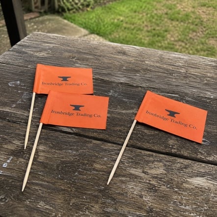 Custom printed mini flags in bulk