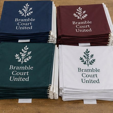 Customized mini flags for caterers and hotels