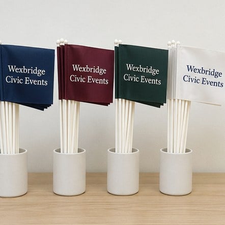 Customized mini flags for parades and national days
