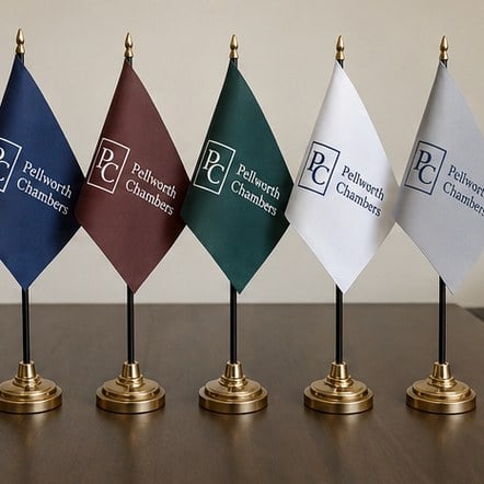 Customized mini flags for schools and sports days