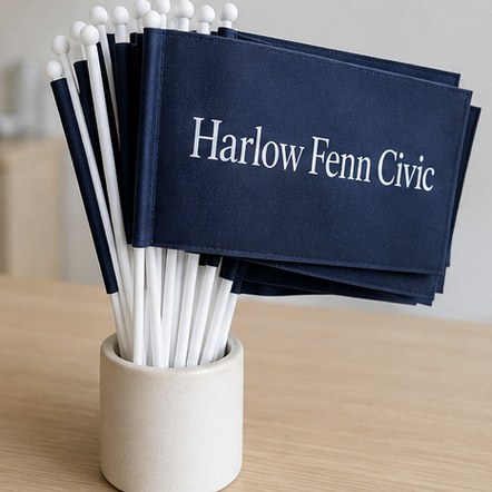 Hand-Waving Stick Flags